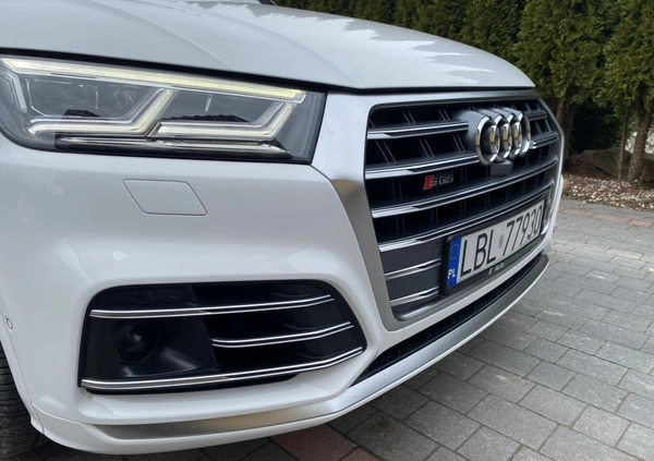 Audi SQ5 cena 152000 przebieg: 124340, rok produkcji 2018 z Raszków małe 326